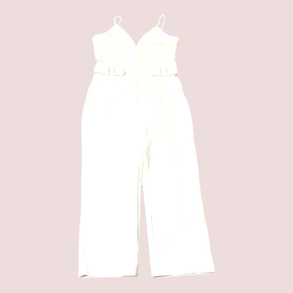 Cushnie Et Ochs Jumpsuit Sz 10 - Ivory - Spaghetti Strap - Bridal Rehearsal - Picture 2 of 12